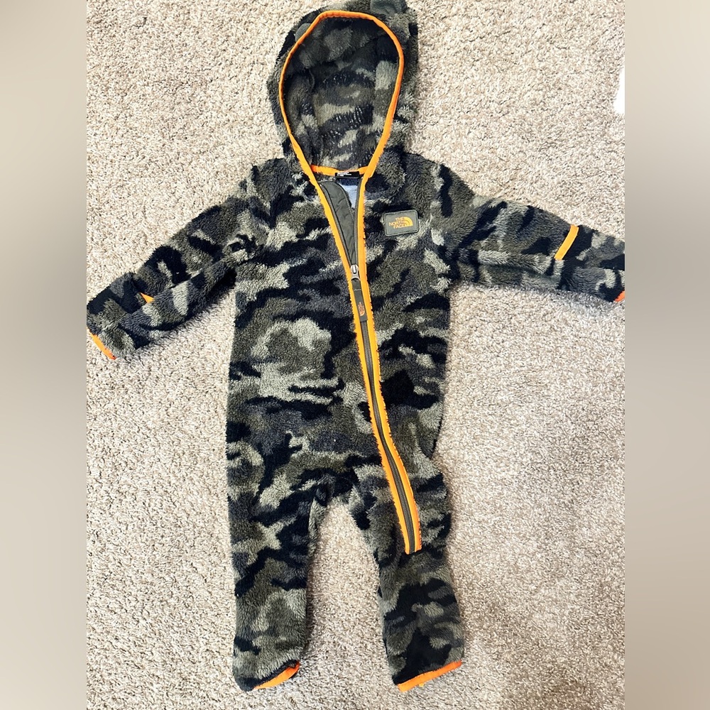 The North face fleece bunting coat 6-12M
